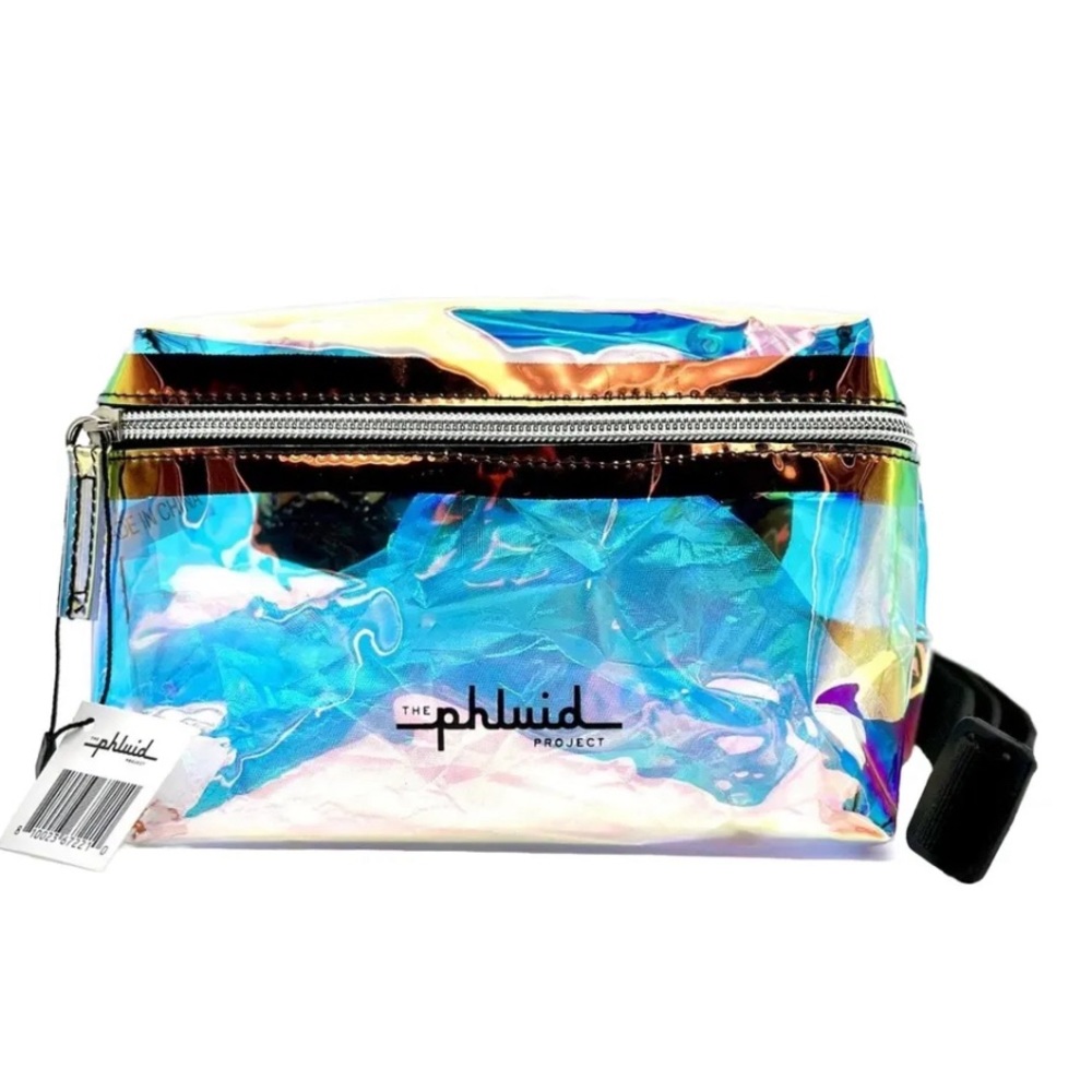 The Phluid Project Clear PVC Fannypack with free gift 4-pc spray set. New! Vegan